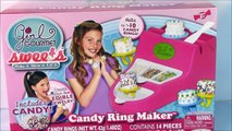 Girl Gourmet Candy Cake Ring Maker! DIY Edible Candy Rings Frosting & Sprinkles!