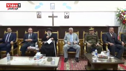 بالفيديو.. مدير أمن البحيرة يشارك فى احتفالات عيد الميلاد