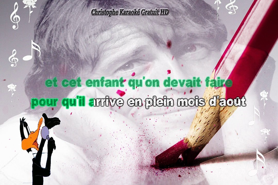 Pierre Bachelet - Ecris moi KARAOKE / INSTRUMENTAL