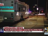Police investigating deadly shooting at a south Phoenix house party