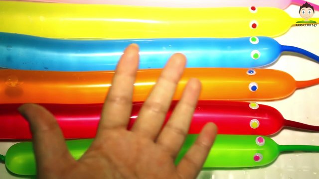 Halloween Balloons Finger Family Song - Halloween Daddy Finger Water Balloons Rhymes For Kids