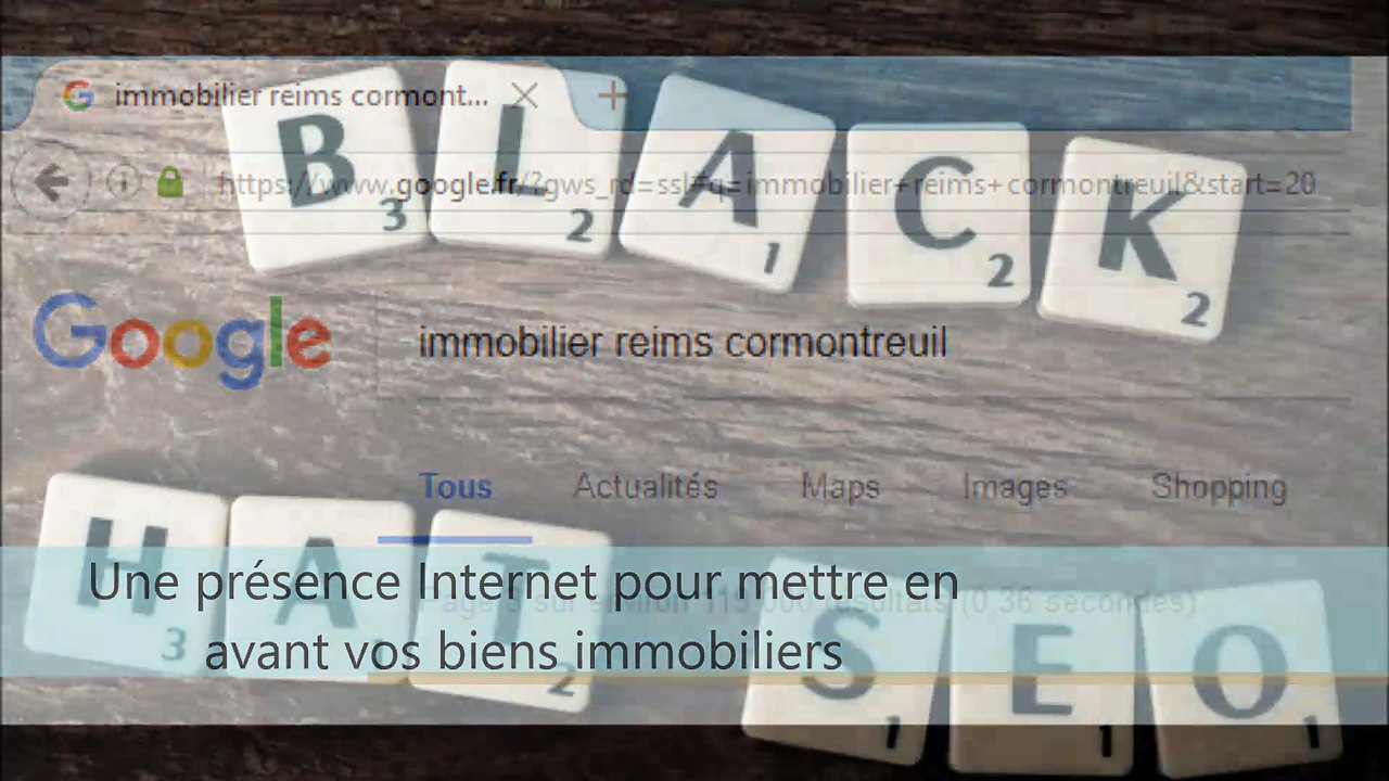 SEO Reims Cormontreuil - le Guide du Détective Immobilier ® reprend des techniques de référencement