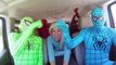 Superheroes Dancing in a Car!! Superheroes in real life Spiderman and frozen elsa Pink spidergirl