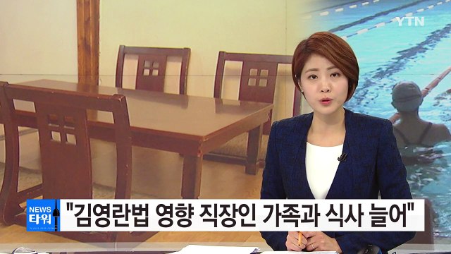 접대 대신 가족 식사 김영란법 한 달, 저녁이 있는 삶 / YTN (Yes! Top News)