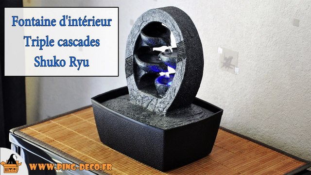 Fontaine Cascade intérieur Shuko Ryu (WWW.PING-DECO.FR)