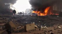 دهها کشته و مجروح بر اثر انفجار کامیون بمبگذاری شده در شهر اعزاز سوریه