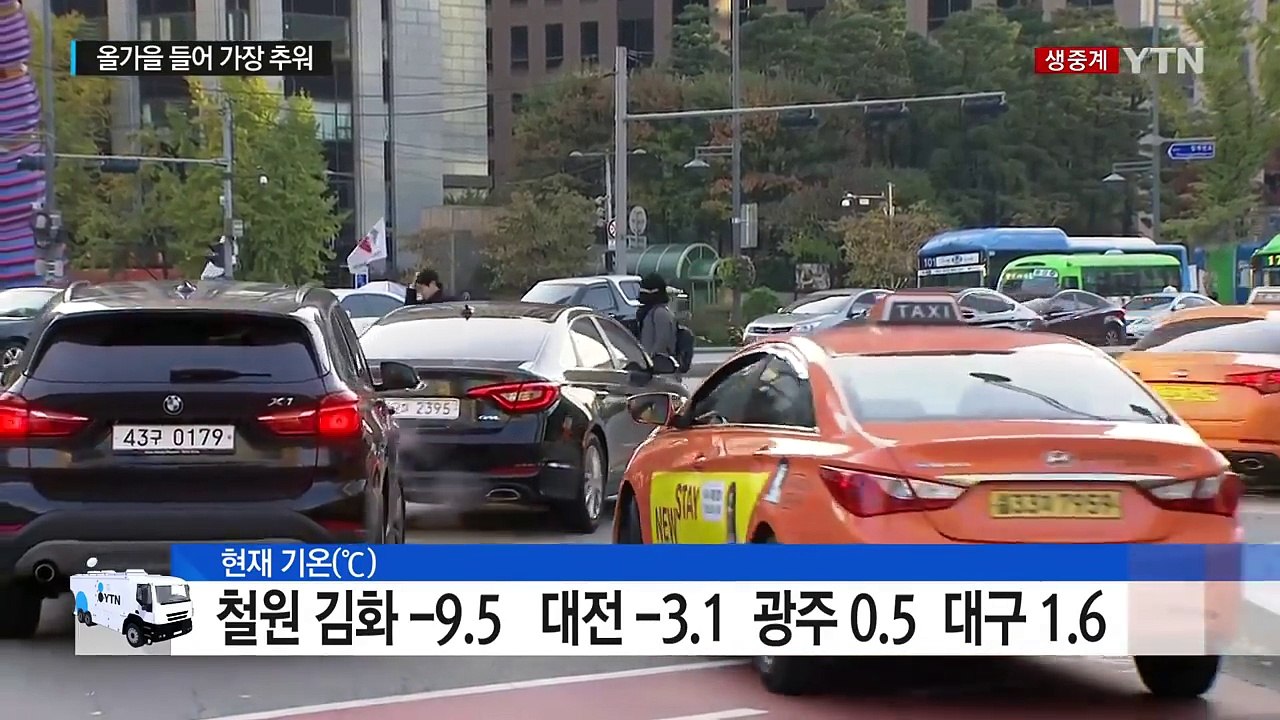 [날씨] 올가을 들어 가장 추워, 서울 -3.2℃...전국 한파특보 / YTN (Ye...