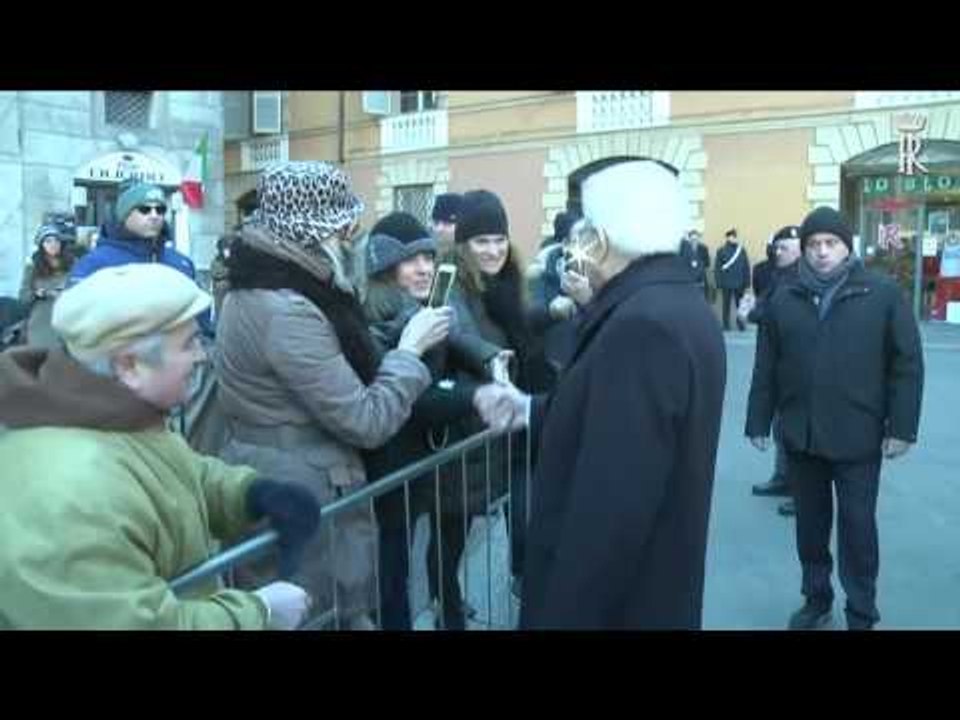 Reggio Emilia - Il Presidente Mattarella visita il Museo del Tricolore (07.01.17)