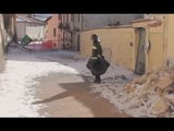 Norcia (PG) - Terremoto, recupero beni nel centro storico (07.01.17)