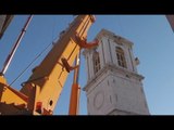 Norcia (PG) - Terremoto, lavori Cattedrale Santa Maria Argentea (07.01.17)