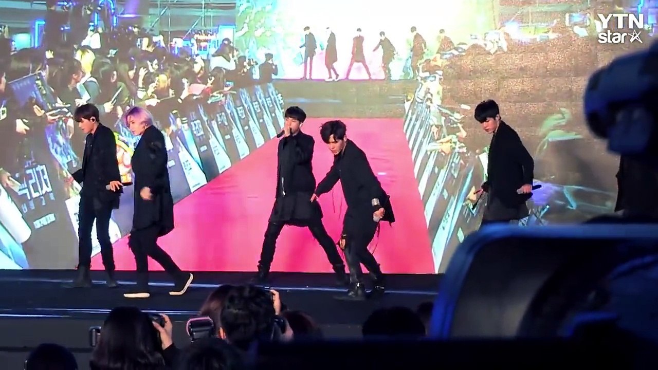 [★영상] "톰 크루즈 형님 응원 왔어요"…인피니트 '태풍' 축하 공연 / YTN (...