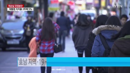 "박근혜 대통령 지지율 또 5%...새누리 창당 이후 최저 17%" / YTN (Yes! Top News)