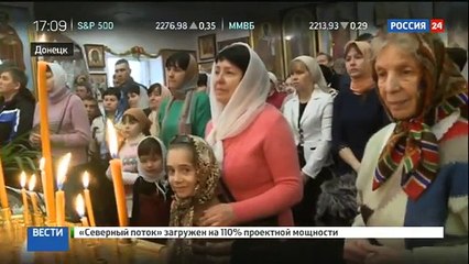 Донбасс рождественские литургии прошли даже в разрушенных храмах