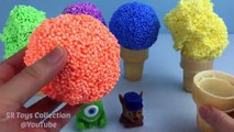 Foam Clay Ice Cream Surprise Squishy Toys Batman Paw Patrol Captain America Fun for Kids