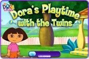 Dora Playtime with the Twins - Dora The Babysitter Online Game