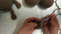 P2 Teddy bear crochet along face and ears tutorial