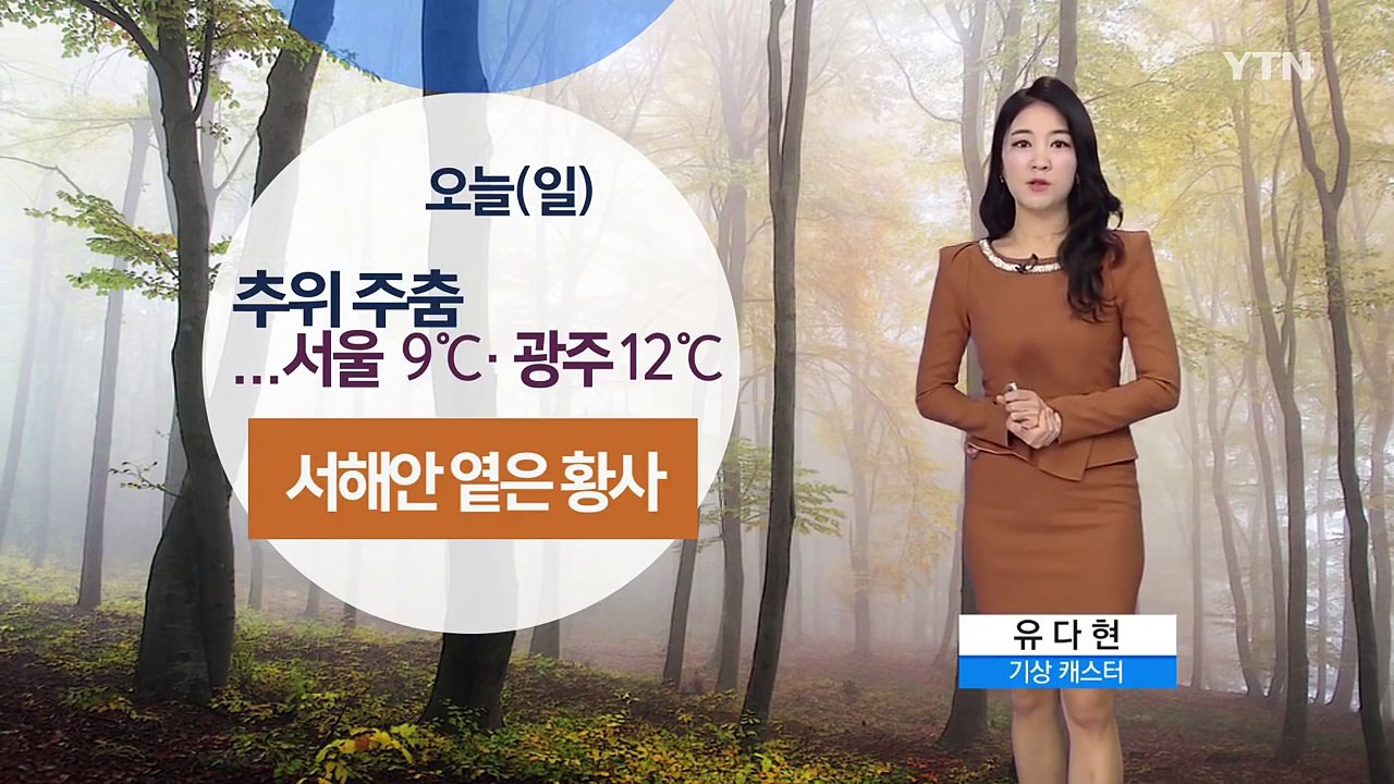[날씨] 서울 9℃, 추위 주춤...서해안 옅은 황사 / YTN (Yes! Top N...