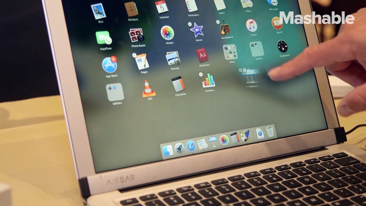 Turn your laptop into a touchscreen with this ingenious magnetic bar.