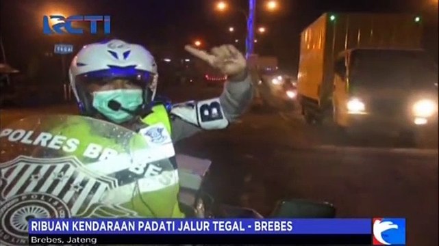 Arus Balik Liburan, Ribuan Kendaraan Padati Jalur Tegal - Brebes