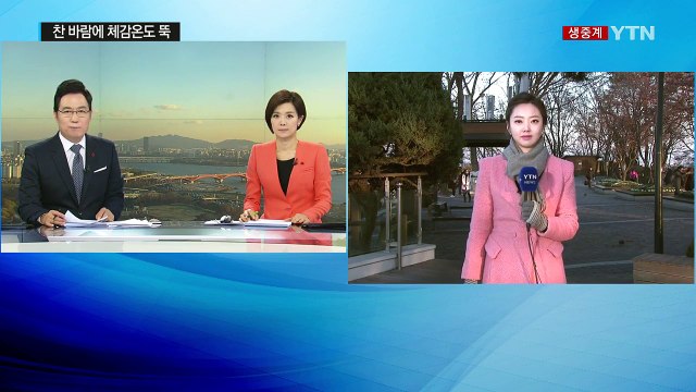 [날씨] 찬 바람에 체감온도↓...내일 서울 -3℃ / YTN (Yes! Top News)
