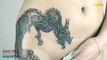Татуировка Солнечногорск Дракон на бедре Tattoo