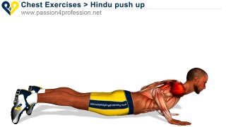 Hindu push up for training shoulders triceps and chest