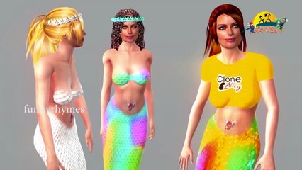 Learn Colors with Bear # Mermaids |Teach Colours Kids Top Animal Finger Family Rhymes Collection