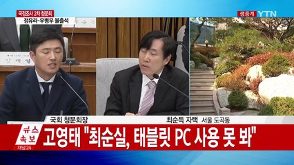 최순실 국정농단 국정조사 2차 청문회 ④ / YTN (Yes! Top News)