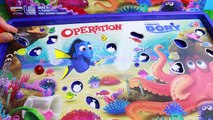 FINDING DORY GAME Surprise Toys Egg Operation SUPERHERO FAMILY Fun New Disney Dory Movie Hank Nemo