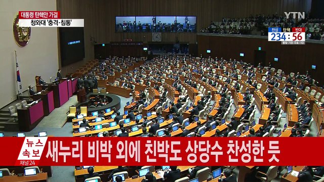 대통령 탄핵안 압도적 가결...이제 공은 헌재로 / YTN (Yes! Top News)