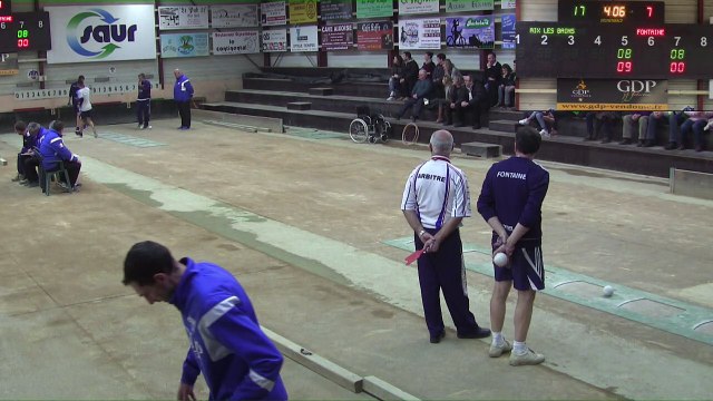 Troisième tour, tir progressif, , Sport Boules, Club Elite Masculin, J8, Aix-les-Bains contre Fontaine, saison 2016-2017