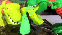 PLAY DOH JURASSIC WORLD WRECK ‘N ROAR DINOSAUR GAME for Kids Egg Surprise Toys Marvel SuperHero