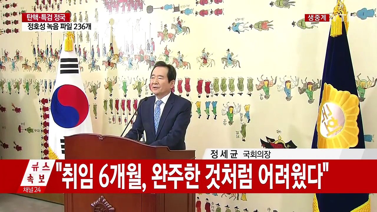 정세균 국회의장 "헌재의 현명하고 올바른 판단 기대" / YTN (Yes! Top N...