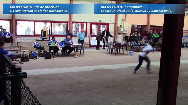 Premier tir de précision, Sport Boules, Club Elite Masculin, J8, Aix-les-Bains contre Fontaine, saison 2016-2017