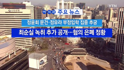 [YTN 실시간뉴스] 정윤회 문건·정유라 부정입학 집중 추궁 / YTN (Yes! Top News)