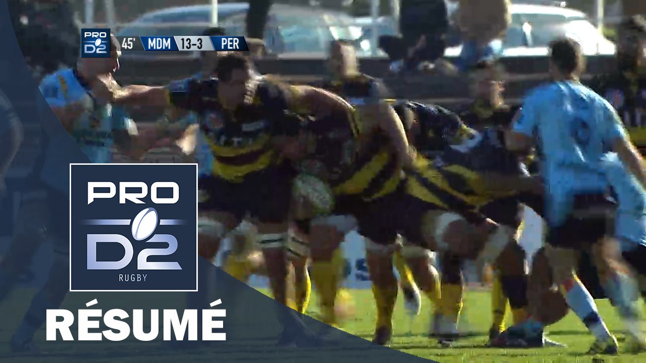 PRO D2 - Résumé Mont de Marsan-Perpignan: 21-10 - J16 - Saison 2016/2017