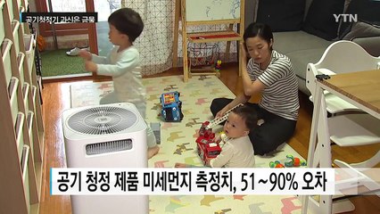 공기청정기, 오염도 측정 '엉터리'..."과신은 금물" / YTN (Yes! Top News)