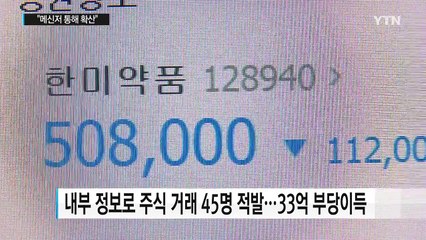 "한미약품 악재, 메신저 통해 확산"...공매도 세력은 못 밝혀 / YTN (Yes! Top News)