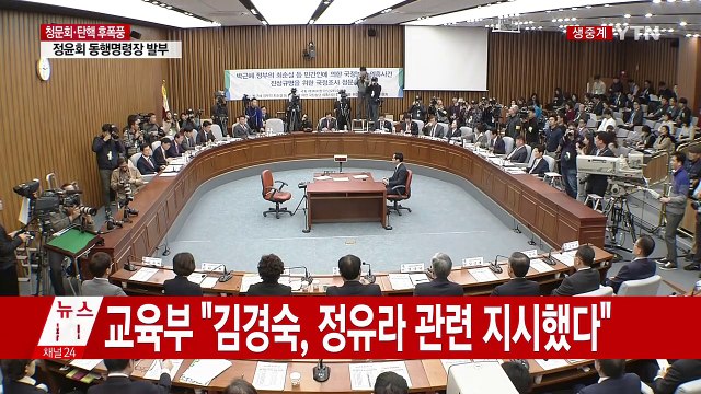 최순실 국정조사 4차 청문회 ⑦ / YTN (Yes! Top News)