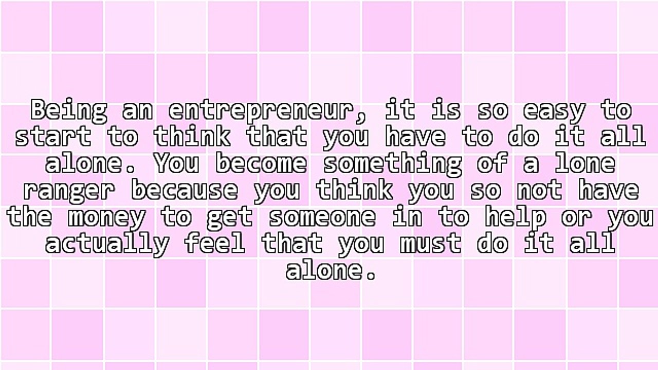 You Cannot Do It All Alone - If You Want to Get Rich, Get Support