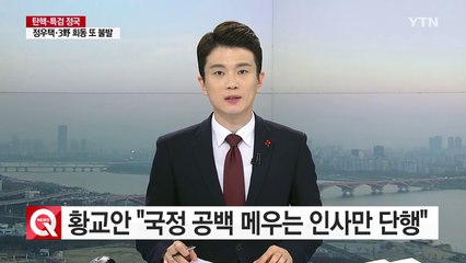 황교안 "국정 공백 메우기 위한 인사만 단행" / YTN (Yes! Top News)