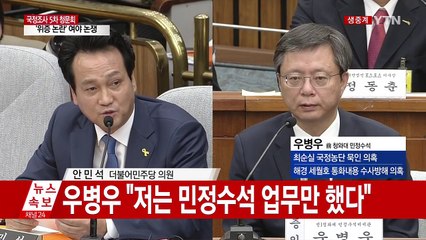 [청문회 영상] 안민석, 우병우에게 "미안하다고 해보세요" / YTN (Yes! Top News)