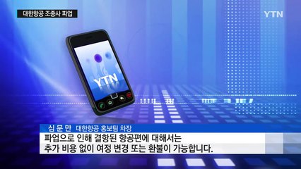 조종사 파업...대한항공 연말까지 148편 결항 / YTN (Yes! Top News)