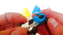 Play-Doh Ice Cream Cone Surprise Eggs Cars 2 Peppa Pig Spongebob Minions Toys