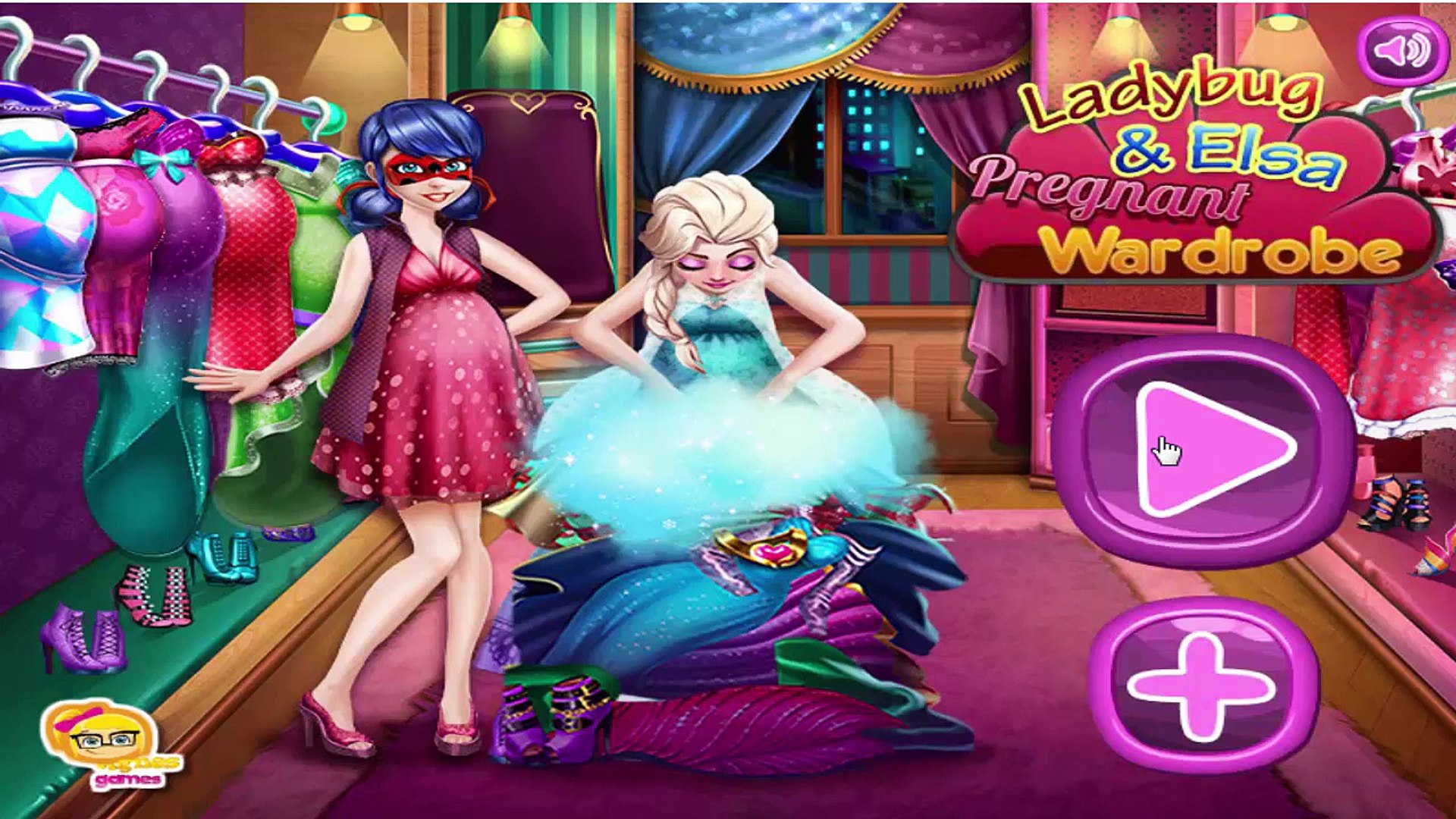 Ladybug And Frozen Elsa Pregnant Wardrobe - Ladybug And Elsa Games For Girls