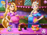 Elsa and Rapunzel Pregnant BFFs Newborn Baby Caring Games