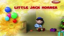 Little Jack Horner | Nursery Rhymes With Lyrics | Nursery Poems | 3D Nursery Rhymes For Children