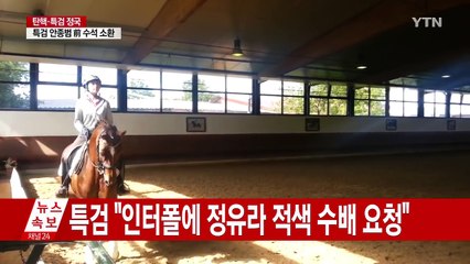 특검, 정유라 인터폴 적색 수배 요청 / YTN (Yes! Top News)