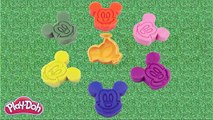 Play Doh Learn Colors With Mickey Mouse vs Bird Molds Creative Fun For Kids