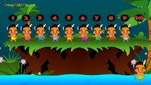 Ten Little Indians Nursery Rhyme with Lyrics - Popular Number Nursery Rhymes For Children - 1 Hour